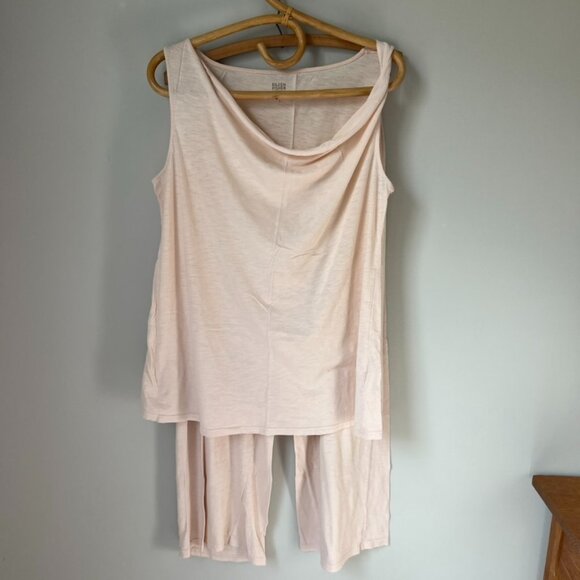 Eileen Fisher Sleepwear by Garnet Hill Light Pink Pajama Set Women's Small - Picture 1 of 14